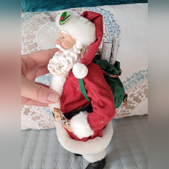 Vintage Santa Claus 1998 Composite 1960s Style Collectible 10" Holiday Figurine - Picture 6 of 14